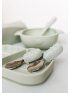 Learning Spoon/Fork Set - Alligator/Sage