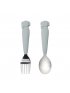 Big Kids Spoon/Fork Set - Elephant/Blue