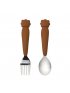 Big Kids Spoon/Fork Set - Lion/Ginger Honey