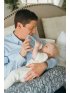 Breastfeeding Pillow with Cover - Grey