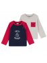 Long Sleeve T-Shirt 2 Pack - Grey/Red