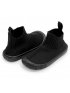 Hi-Top Knit Shoes - Black