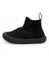 Hi-Top Knit Shoes - Black