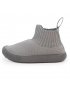 Hi-Top Knit Shoes - Grey