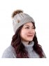 Cable Knit Beanie Adult Size - Grey