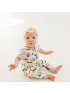 Top Knot Beanie Tencel - Safari Jungle
