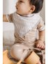 Luxe Muslin 2 Pack Bib Set - Grey Mudcloth