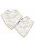 Luxe Muslin 2 Pack Bib Set - Grey Mudcloth