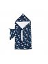 Hooded Towel Set  - Blue Whales