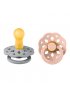 Boheme Latex Pacifier 2 Pack - Cloud/Blush
