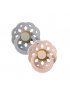Boheme Latex Pacifier 2 Pack - Cloud/Blush