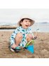 Long Sleeve One Piece UV Jumpsuit - Blue Whale