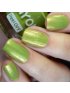 Peel Off Nail Polish Pearl Green with Sloth Ring