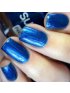 Peel Off Nail Polish Dark Blue with Narwhal Ring