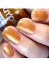 Peel Off Nail Polish Pearl Gold with Monkey Ring