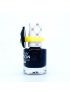 Peel Off Nail Polish Black & Gold with Penguin Ring