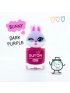 Peel Off Nail Polish Dark Purple with Bunny Ring