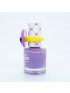 Peel Off Nail Polish Purple with Koala Ring