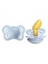 Couture Natural Rubber Pacifier 2 Pack - Baby Blue