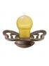 Couture Natural Rubber Pacifier 2 Pack - Dark Oak
