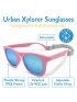 Urban Xplorer Glasses Mirrored Aurora Lenses - Peachy Pink