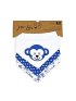 3 Pack Bandana Bib - Navy Monkey