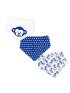 3 Pack Bandana Bib - Navy Monkey