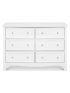 Kalani 6 Drawer Double Wide Dresser White