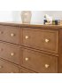 Kalani 6 Drawer Double Wide Dresser Chestnut