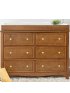 Kalani 6 Drawer Double Wide Dresser Chestnut