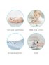 Flannel Playpen Fitted Sheet - White