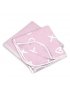 Flannel Receiving Blanket 2 Pack - Pink Solid/XO