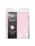 Flannel Receiving Blanket 2 Pack - Pink Solid/XO