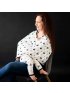 Printed Car Seat Cover - Black and White Zen