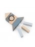 Wooden Blocks 50pcs - Blue