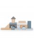 Wooden Blocks 50pcs - Blue