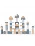 Wooden Blocks 50pcs - Blue