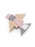 Wooden Blocks 50pcs - Pink