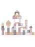 Wooden Blocks 50pcs - Pink