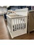 Langford 4 in 1 Crib with Storage Drawer - Warm White Open Box