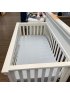 Langford 4 in 1 Crib with Storage Drawer - Warm White Open Box