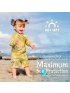 Long Sleeve One Piece UV Jumpsuit - Jungle Friends