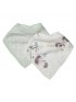 Bandana Bib 2 Pack - Hedgehogs