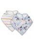 Luxe Muslin Bandana Bib Set - Ink Floral