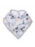 Luxe Muslin Bandana Bib Set - Ink Floral