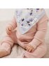 Luxe Muslin Bandana Bib Set - Ink Floral