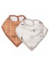 Luxe Muslin Bandana Bib Set - Cozy Forest