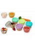 Glass Food Container 2oz - 6 Piece Set