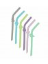 Silicone Animal Straws - set of 6
