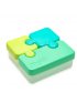 Puzzle Food Storage Container - Blue/Lime/Mint